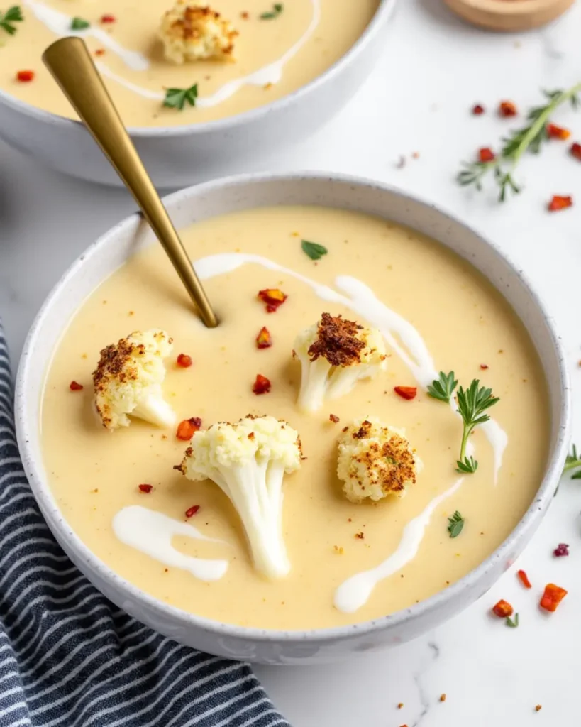 Roasted Cauliflower Soup