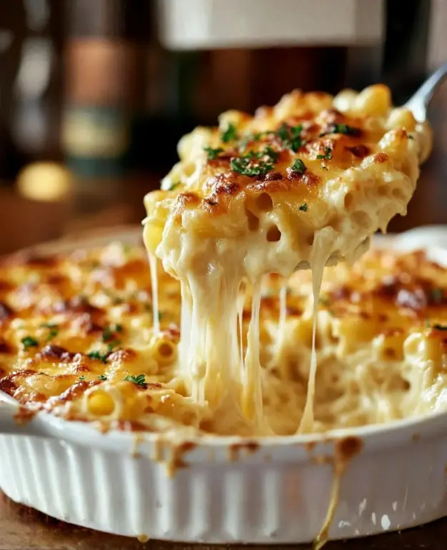 four cheese baked macaroni