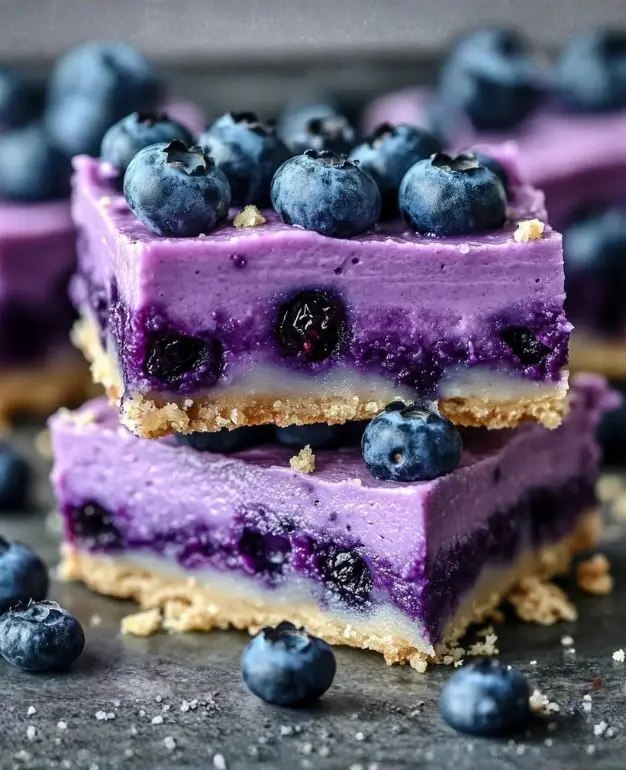 heavenly blueberry cheesecake bars