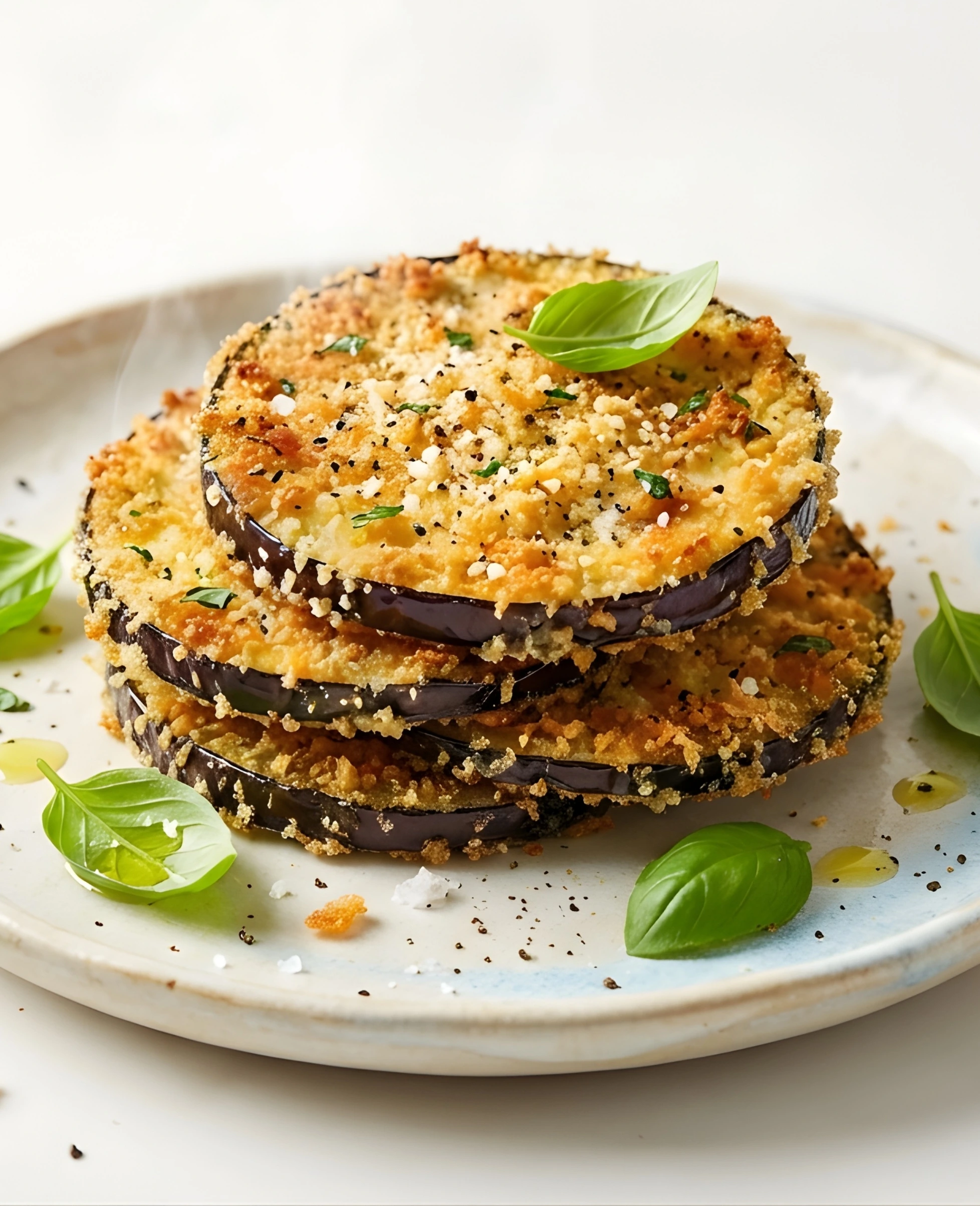 Crispy Air Fryer Eggplant with Parmesan