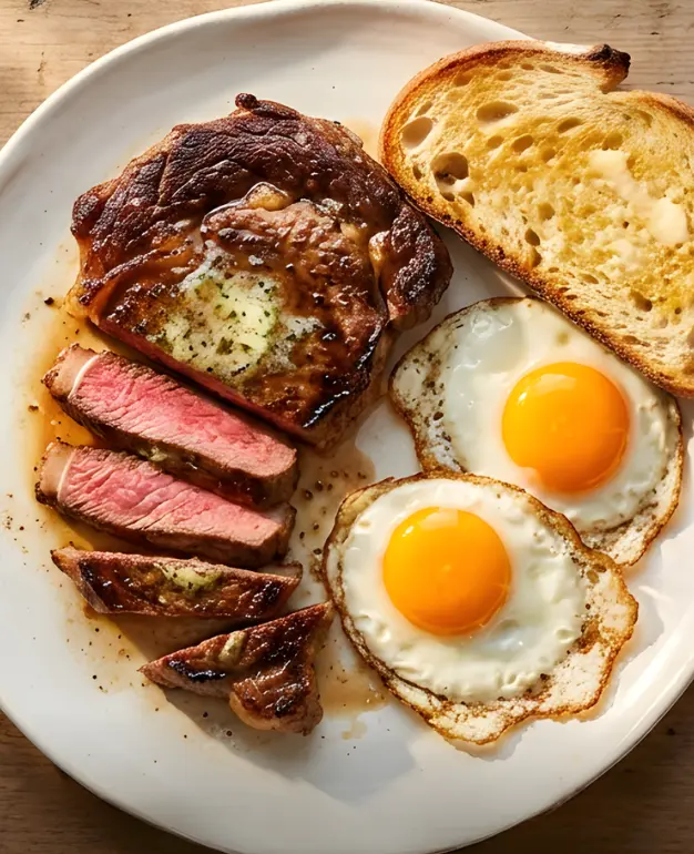 Delicious Steak and Eggs Breakfast