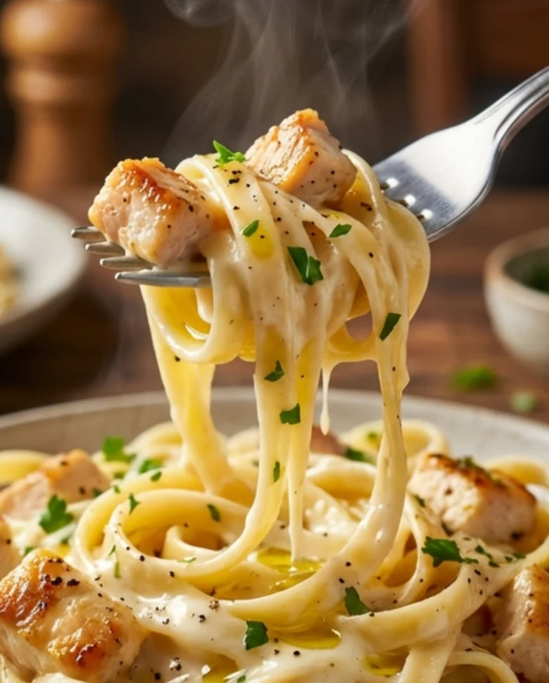 Creamy Chicken Fettuccine Alfredo