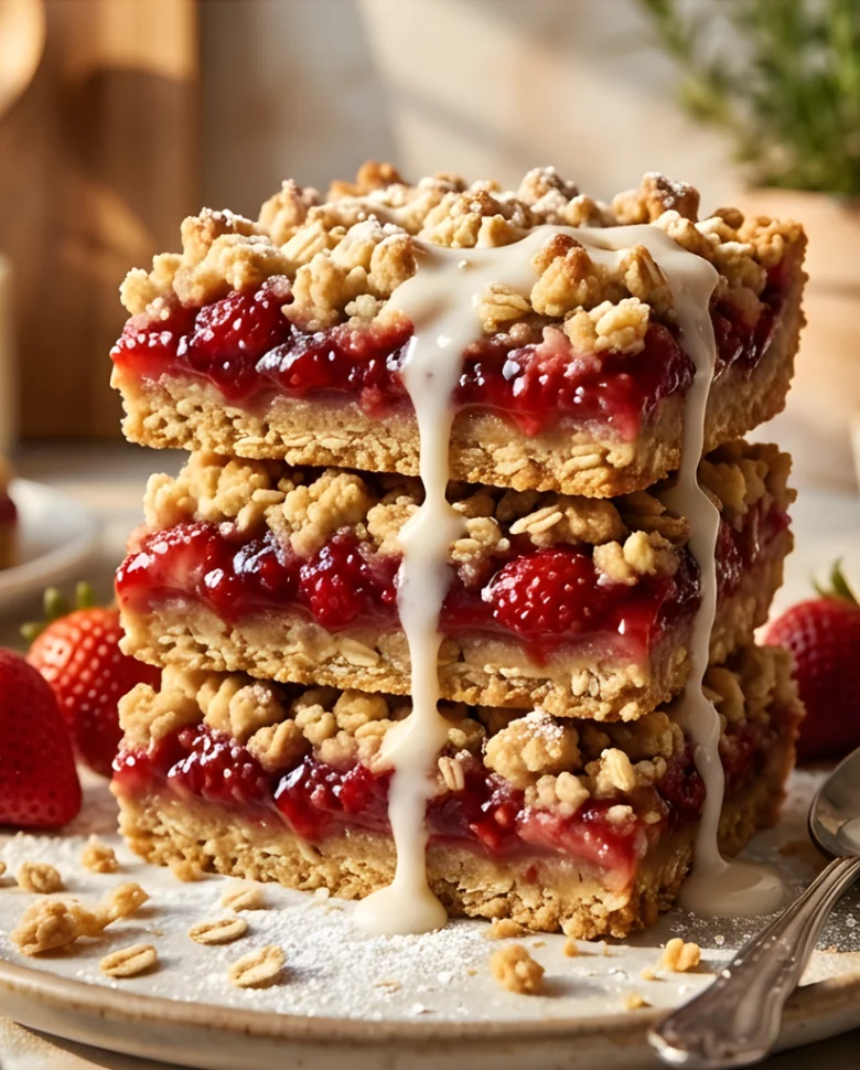 Strawberry Oatmeal Bars Strawberry Oatmeal Bars